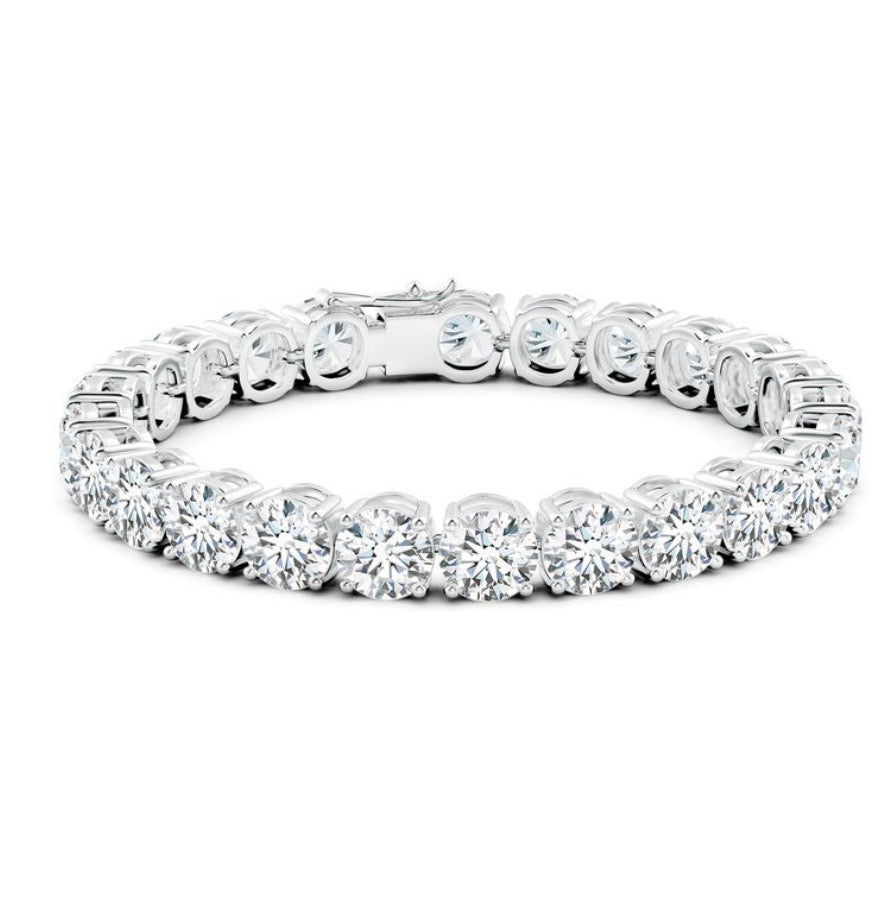 Klassisches lineares Tennisarmband mit Diamanten