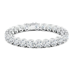 Klassisches lineares Tennisarmband mit Diamanten