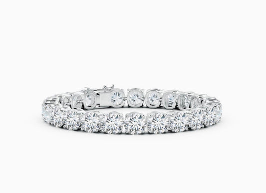 Klassisches lineares Tennisarmband mit Diamanten