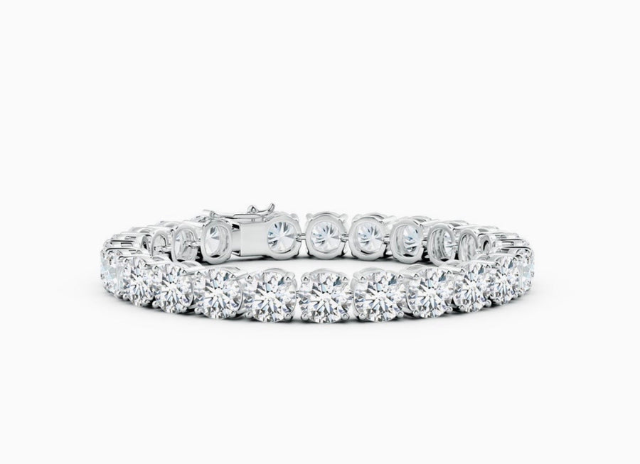 Klassisches lineares Tennisarmband mit Diamanten